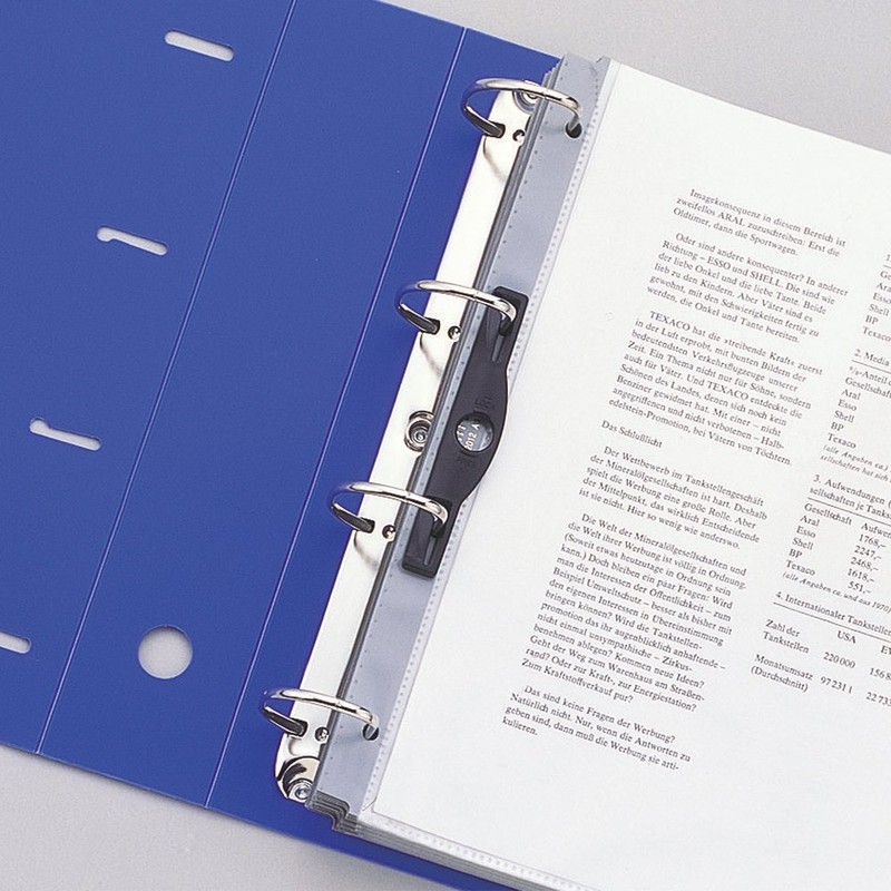 Lihit Lab G1280-0 D-Ring Binder, A4, 4 Holes, 2.5 inches