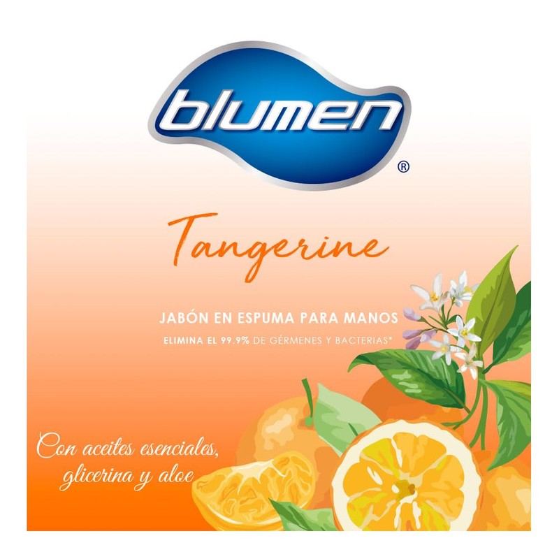 BLUMEN Jabon Espumoso Mandarina 332 ml