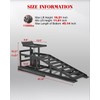 5T Hydraulic Car Ramps - 4-Position Adjustable Height (11.61” to
