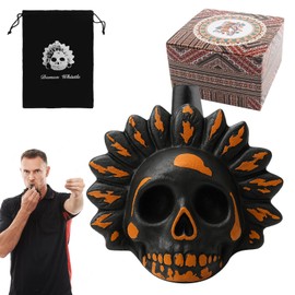 Aztekische Todespfeife, Authentische Menschlich Klingende Schreie, Lauteste Schreipfeife Bei 125+ Dezibel, Aztec Death Whistle, Geschenke zum Fest der Toten, Schreiende Azteken-Kriegspfeife
