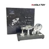 NIKOLATOY Mirror Polished Stirling Engine with Voltmeter & USB Plug