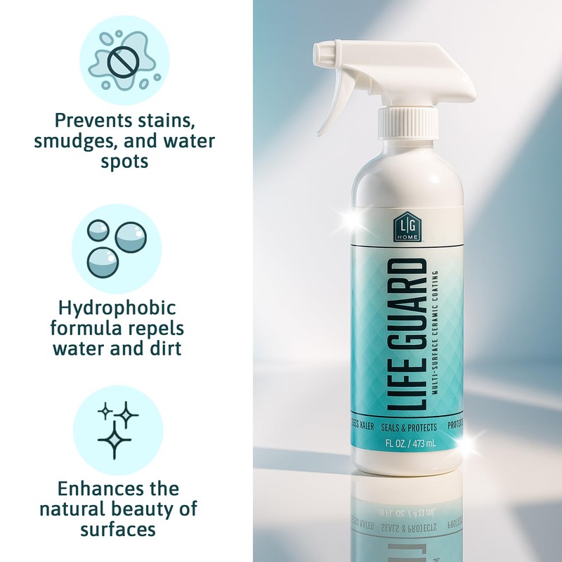 LifeGuard Home Ceramic Spray – Hydrophobic Ceramic Coating for Homes
