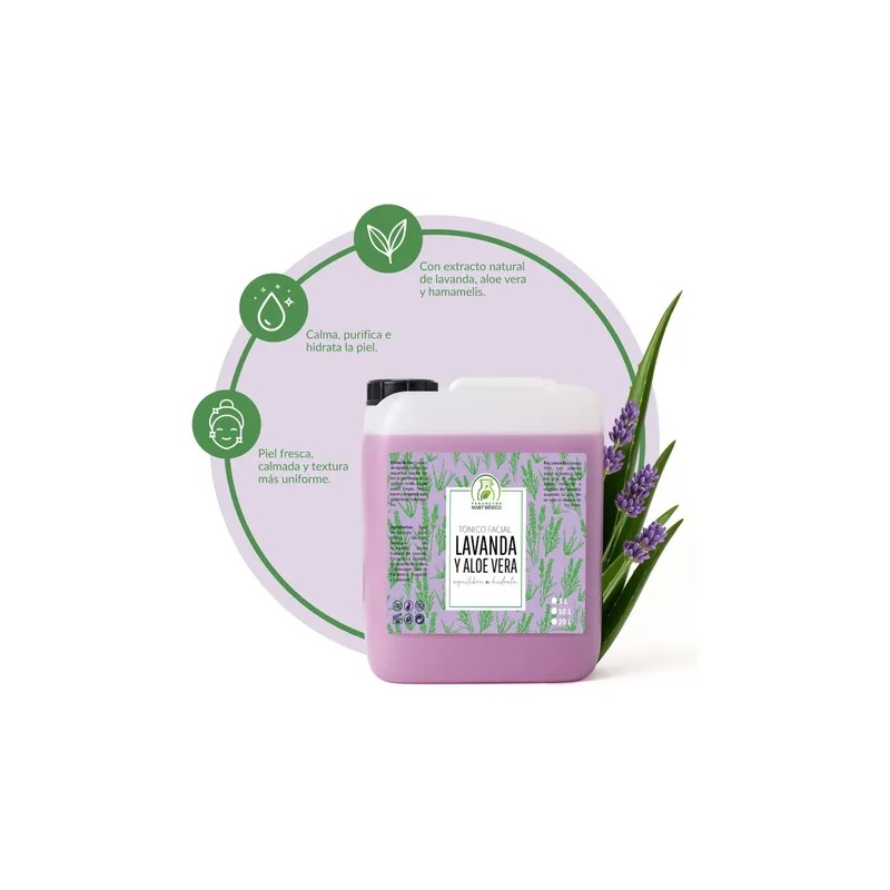 Tónico Facial Agua De Lavanda + Aloe Vera (5 Litros)