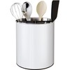 Rotating Extra Large Stainless Steel Utensil Holder Caddy with Sturdy