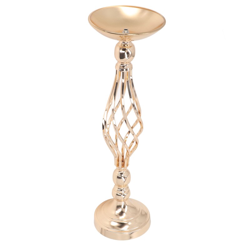 Table Candlestick Ornament Iron Twisted Curb Candle Holder Decorative Ornament