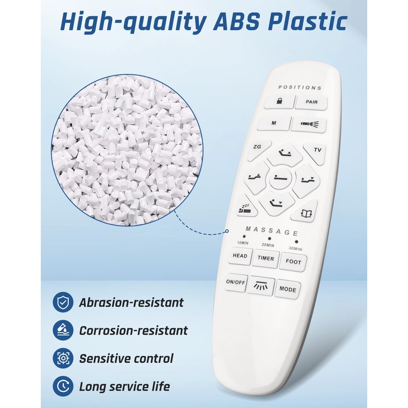 Wujexuhe Adjustable Bed Remote Control Replacement RF.27.19.33 Fit for Lucid