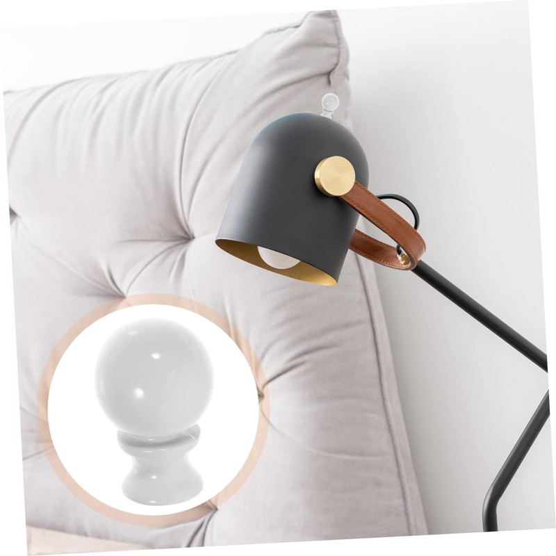 Operitacx 6Pcs Solid Zinc Alloy Lamp Finials Decorative Lamp Shade