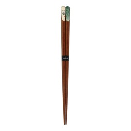 Tanaka Chopsticks Shop Shiba Inu Arabesque Chopsticks, Green 9.1 inches (23 cm), Made in Japan, Natural Wood, Anti-slip, Non-slip, Non-slip, Slip, Non-slip Chopsticks for Men, Children, Cute, Shiba