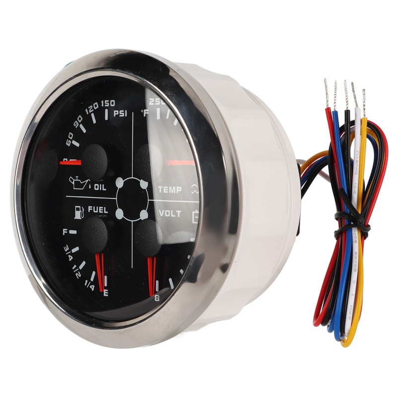 4in1 85mm Guage Multifunction Fuel Level Oil Pressure Water Temp