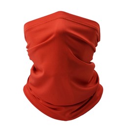 Fishing Neck Gaiter, Sun Protection Face Mask, Cooling Neck Shield Scarf Cycling Balaclava Bandana for Men and Women (Red)