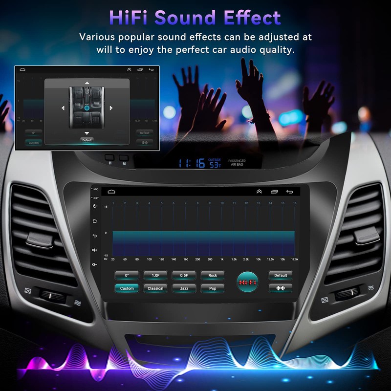 2+64G Android Car Stereo for Hyundai Elantra 2014 2015 2016