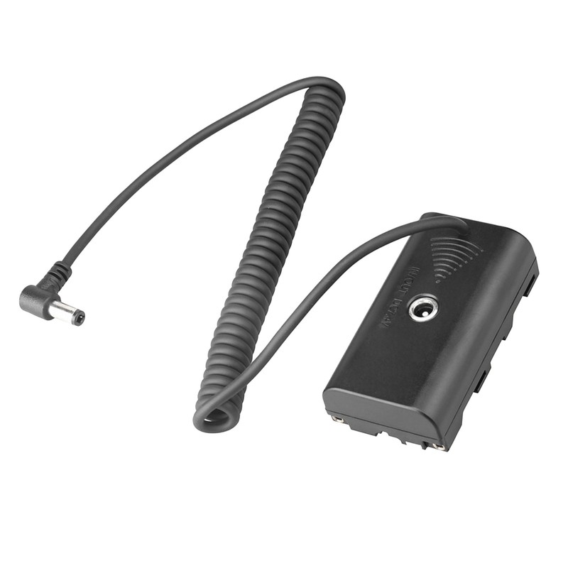 NP F550 Dummy Battery ABS Coiled Cable Dummy Battery Power