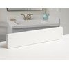 Threshold.shop Bathroom Vanity Sink Backsplash and Sidesplash (Super White Engineered