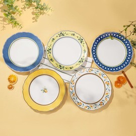 Huchen Reuter Medley Alphabia plate 27cm, choose 1, Medley Mantua D304 / 후첸로이터  메들리 알파비아 접시 27cm 택1, 메들리 만토바 D304