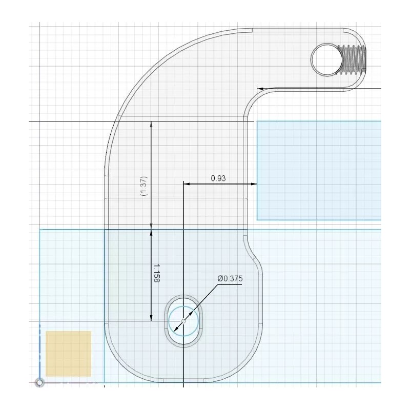 KD3Dprinttech Clausing 5900 Metal Lathe, Cross Slide Dial Indicator Holder