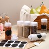 Eccliy 36 Pack 3 oz Clear Plastic Spice Jars with