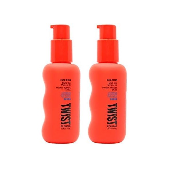 Dorzu TWIST Curl Reign Multi-use Miracle Oil, 2.5 ounces (Pack