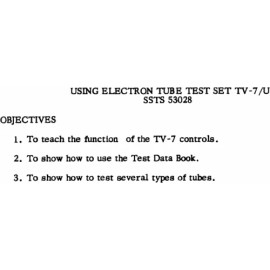 LEARN how to use TV-7/U Tube Tester Checker TV7 / TV7D/U remastered military
