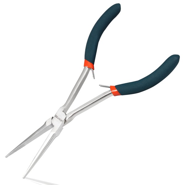 LEONTOOL Tapered Pliers, Long Radio Pliers, Grooved, Long Pliers, Jagged,