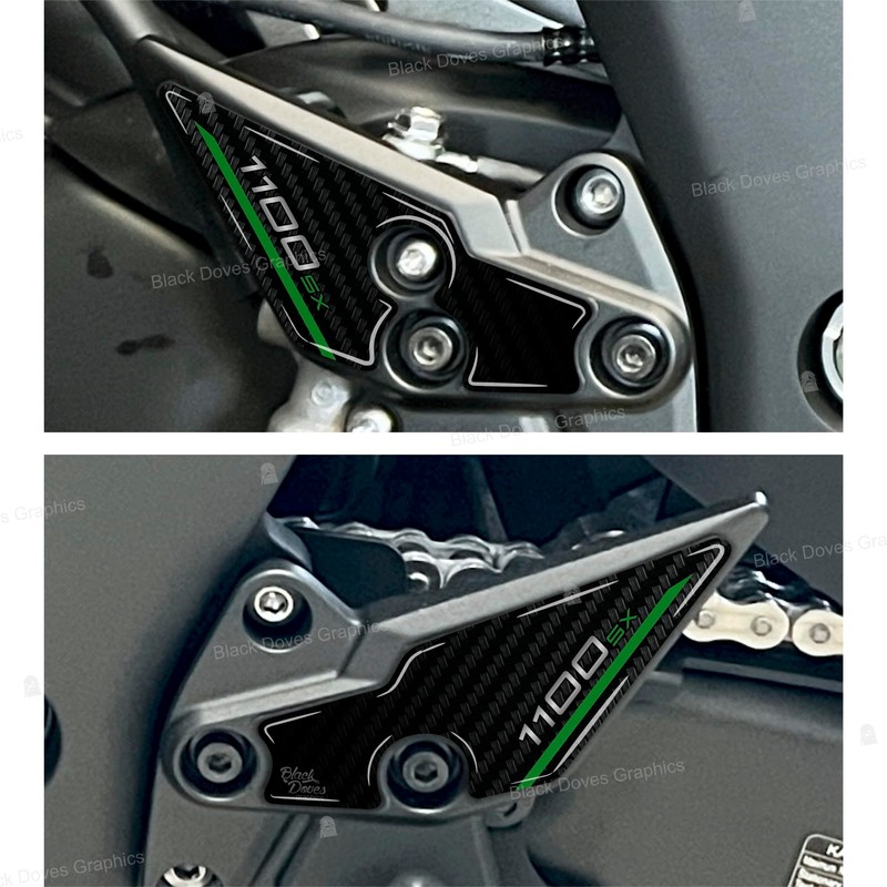3D Resin Stickers Protectors Compatible with Kawasaki Ninja 1100 SX