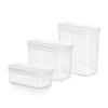 Emsa N11427 Optima 3-Piece Dry Storage Container Set, 0.45/1/1.6 Litres,