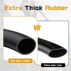 MAKELEN - 2 tubos de bicicleta de 700 x 28 C/32 C, válvula Schrader AV de 48 mm, tubo de neumático de bicicleta 700 C para bicicleta de carretera