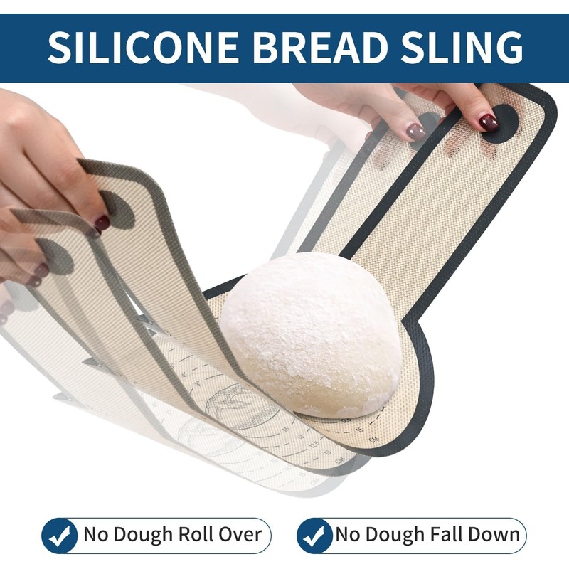 2 Pcs Silicone Bread Sling for Dutch Oven Liners Silicone