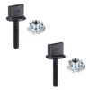 sourcing map M4 x 20mm Thumb Screw Bolt with T