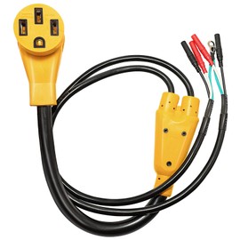 MECMO 50 Amp Parallel Cord Kit for Generator 120V 50A RV (14-50R), cUL Listed Inverter Generator Parallel Connection Kit for Combine Power with Two Inverter Generators Cord