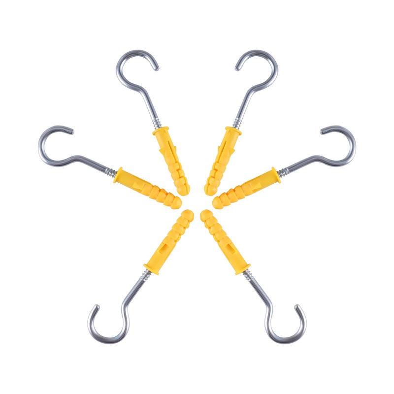 AOMIKITSTU Ceiling Hooks Pack of 20, 50.35 mm Hook Screws,