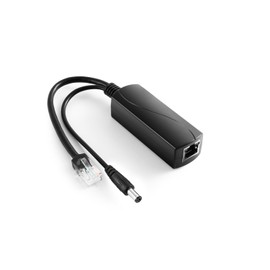 REVODATA 2.5G 36W PoE Splitter 12V/3A, DC 5.5 * 2.5mm Plug PoE to DC 12V/3A Output, 2.5Gbps Ethernet Comply IEEE802.3bt, Plug and Play for IP Camera, Smart Home (PS5712BG-25)