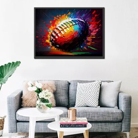 Tucocoo Rugby Jigsaw Puzzle 1000 Pieces Puzzles for Adults, Graffiti Style Jigsaw Puzzles for Challenging Family Activity Games DIY Puzzle for Home Wall Decor Gifts - 20 x 27 Inches