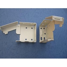 uk-blindparts 1 X PAIR OF LARGE VENETIAN BLIND BOX BRACKETS FOR 58MM X 53MM TOP BOX