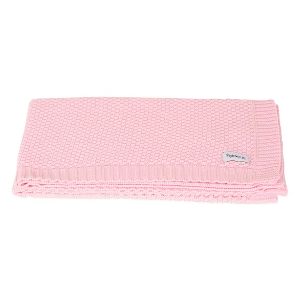 FlyIdeas | Newborn Knitted Baby Blanket 90x70 cm - Soft