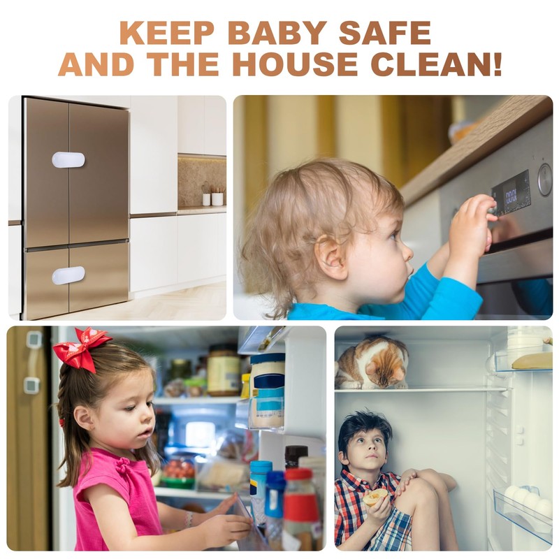 6-Pack Cabinet Locks Baby Proofing - TenLaitech Child Proof Drawer