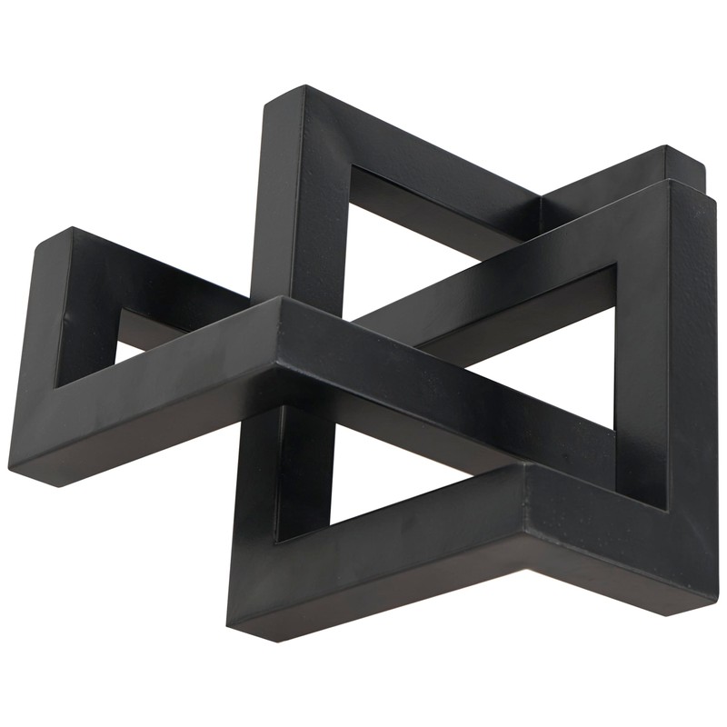 Deco 79 Metal Geometric Decorative Sculpture Abstract Shaped Home Decor