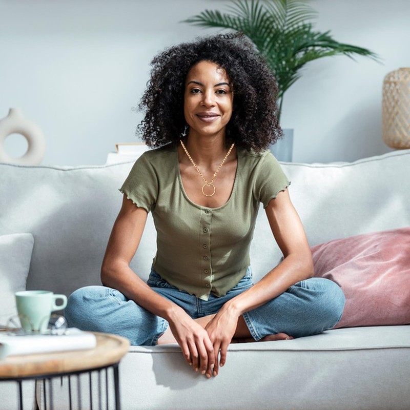 Pack of 5 Women's Long Pendant Necklaces for Women Chain