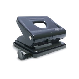 Rapesco PF820MB1 820 2-Hole Metal Punch, 22 Sheet Capacity, Black