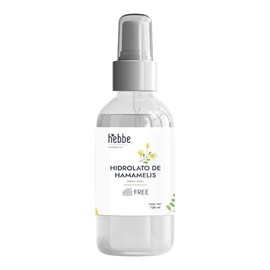 HEBBE Hidrolato De Hamamelis 120 ml | Tónico Facial Astringente Calmante | Purifica y Cierra Poros | pH Natural | Piel Mixta y Grasa