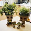 EARPMAG Groot Planter,Flowerpot Treeman Groot Succulent Planter Cute Plants Flower