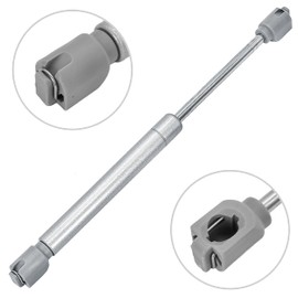 Stolmet Gas Lift Gas Spring 150N Set of 4 Complete Set with Fasteners Furniture Damper for Cabinet Doors Gas Spring Steel Plastic Grey