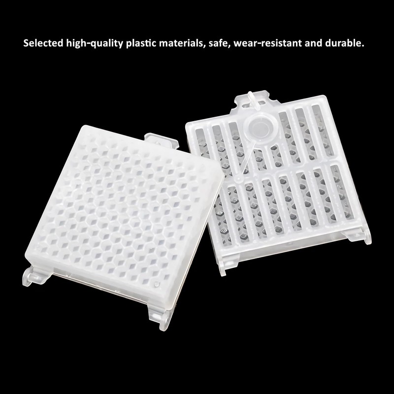 Duokon Pack of 5 Queen Bee Cages, Plastic Bee Queen