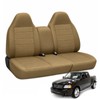 Kistrba Truck Seat Cover Fit for 1997-2000 Ford F-150, Tan