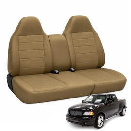 Kistrba Truck Seat Cover Fit for 1997-2000 Ford F-150, Tan