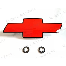 Auto Front Black Red Bowtie Grille Emblem SILVERADO TAHOE SUBURBAN EXPRESS 1994-2000