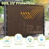 VOXBIN 90% Shade Cloth 12×20 FT with Grommets, Outdoor Sun