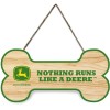 Pets First John Deere Wooden Wall Sign Nothing Runs Like