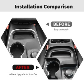 RT-TCZ Center Console Gear Shift Storage Box Tray Organizer Accessories Compatible with Dodge Durango 2014-2020