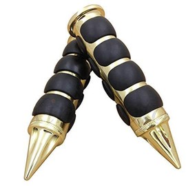 NBX- Gold Billet Aluminum w/Rubber 7/8" 22mm Handlebar Grips For Compatible with CBR 600 F3 F4i 900 929 954 1000 RR (All Models and Years)