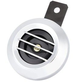 Motorcycle horn with stand, Universal Motorcycle Electric Horn Siren 12V 110DB Waterproof Round Horn Speaker